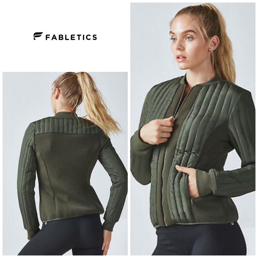 Fabletics Pisa quilted jacket - green